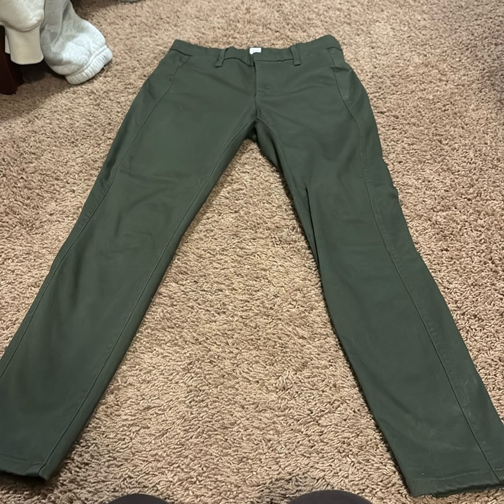 Army green skinny trouser